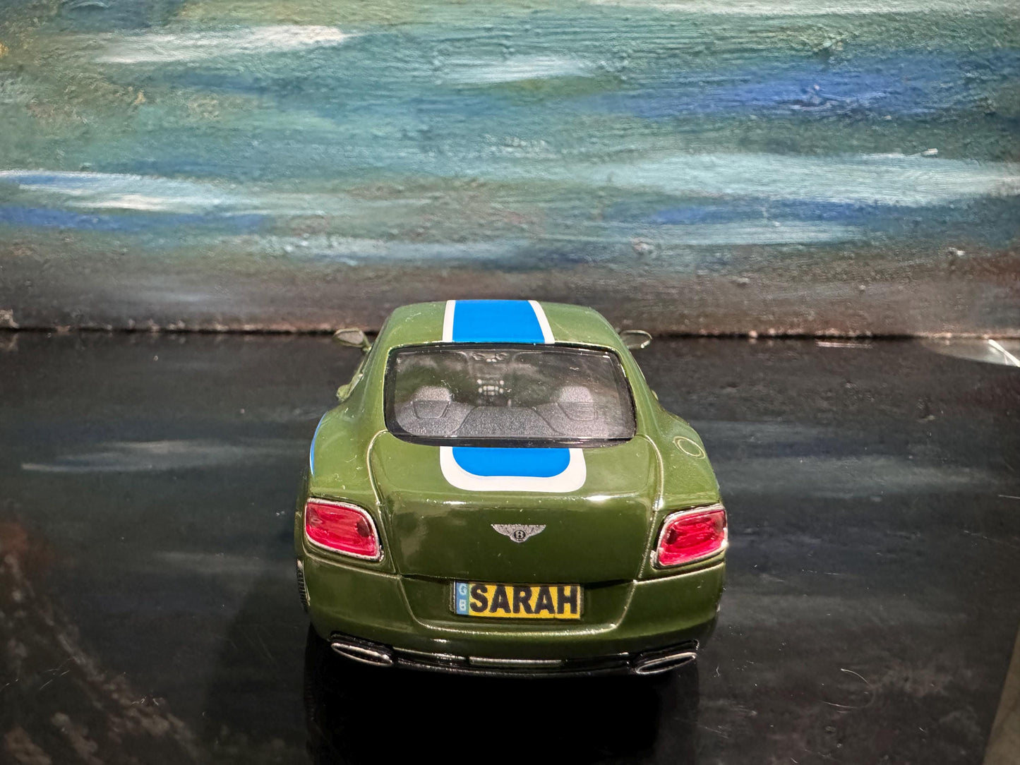 Personalized Bentley GT Speed 2012 Diecast Car 1/38 Collectible Gift for Dad, Boys, girls, Uncle Birthday, Anniversary, Cake Topper, Sleeve