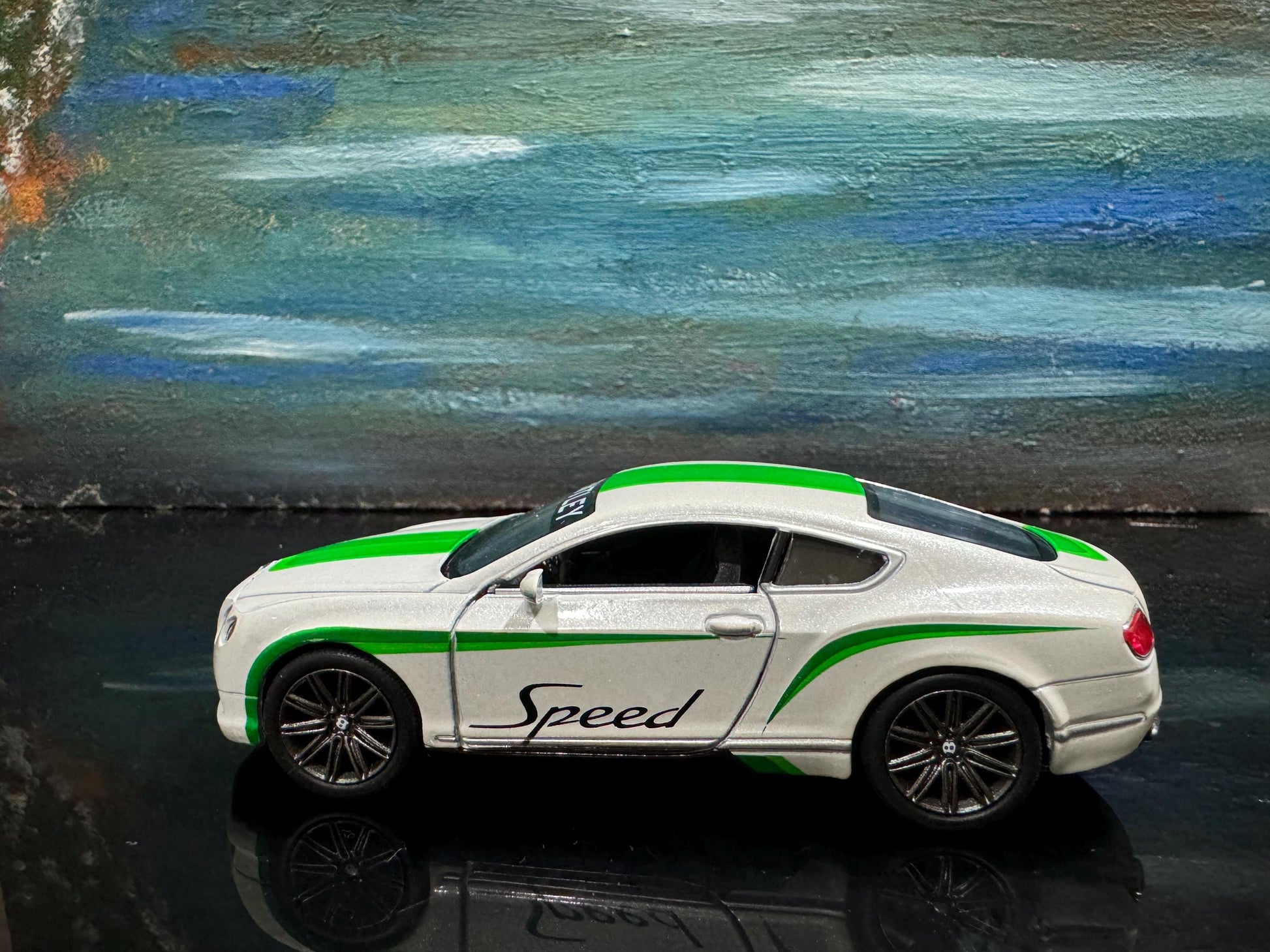 Personalized Bentley GT Speed 2012 Diecast Car 1/38 Collectible Gift for Dad, Boys, girls, Uncle Birthday, Anniversary, Cake Topper, Sleeve