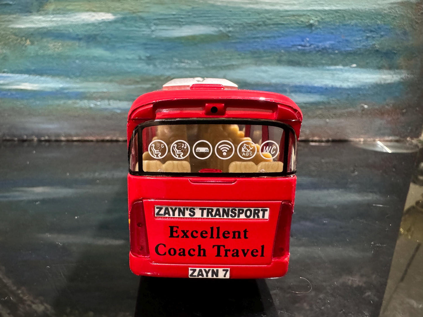 Personalized Name Coach Bus Diecast Toy - Custom Gift for Boy Girl Dad Mom - Birthday Christmas Present - Gift Sleeves - 4 colours to choose