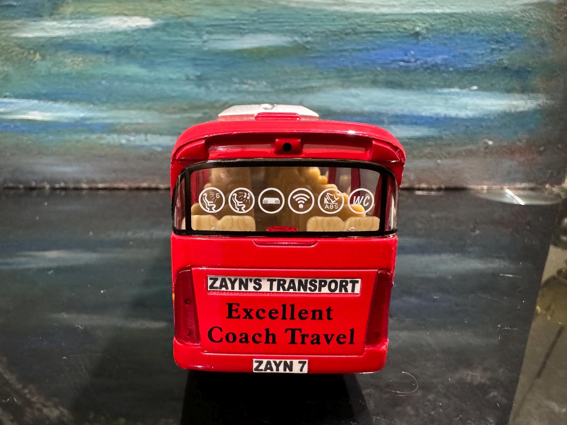 Personalized Name Coach Bus Diecast Toy - Custom Gift for Boy Girl Dad Mom - Birthday Christmas Present - Gift Sleeves - 4 colours to choose