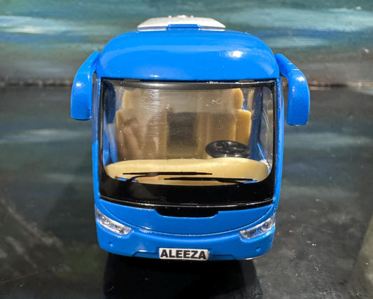 Personalized Name Coach Bus Diecast Toy - Custom Gift for Boy Girl Dad Mom - Birthday Christmas Present - Gift Sleeves - 4 colours to choose
