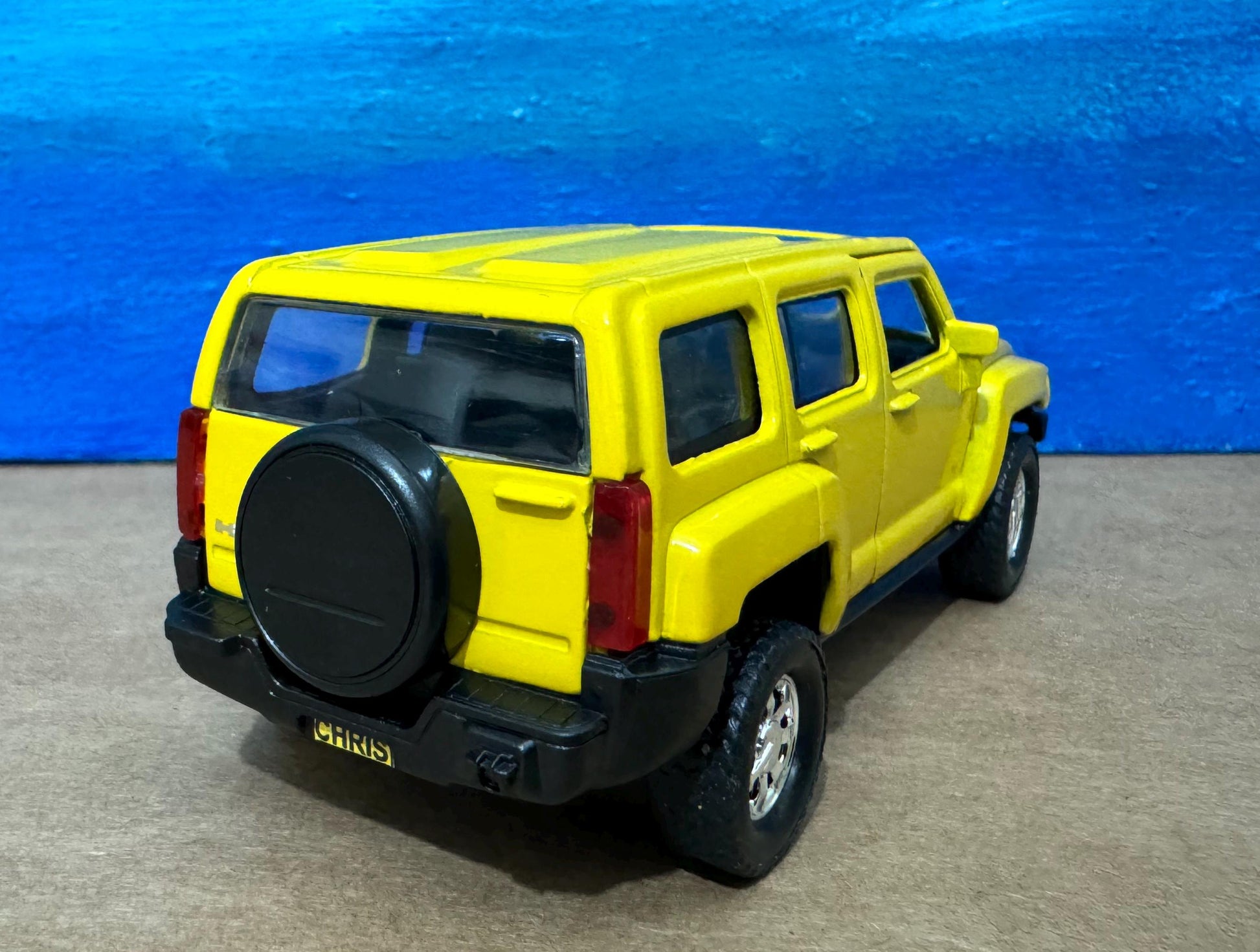 HAMMER H3 PERSONALIZED PLATES Model Toy Car boy girl husband wife dad birthday gift Boxed 1:38