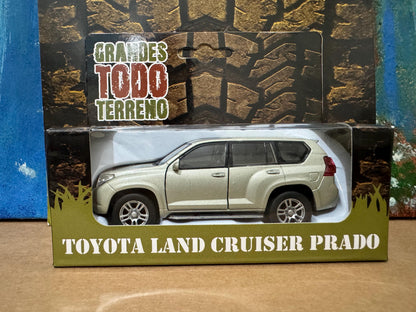 TOYOTA Land Cruiser Prado PERSONALIZED PLATES Model Toy Car boy girl husband wife dad birthday gift Boxed Diecast 1:38 Gold