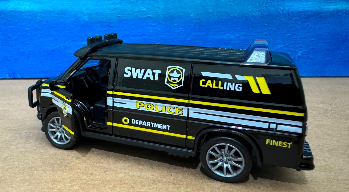 Set of 3 Rescue Vehicles, Police, Fire, Ambulance Diecast Toy Cars, Gift for Boys, Girls, Dad, Husband, First Responders, Collectors Sleeves