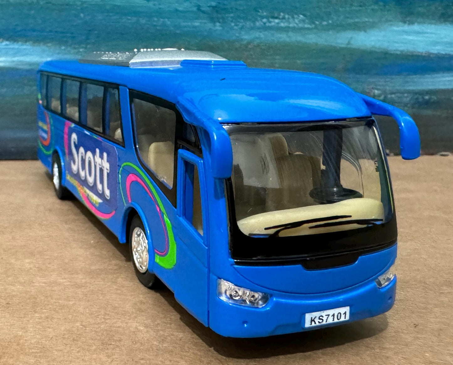 Coach Bus Diecast PERSONALISED ANY Name Toy car Model boy girl dad mom uncle grandad brother birthday Christmas gift Name Plate present New