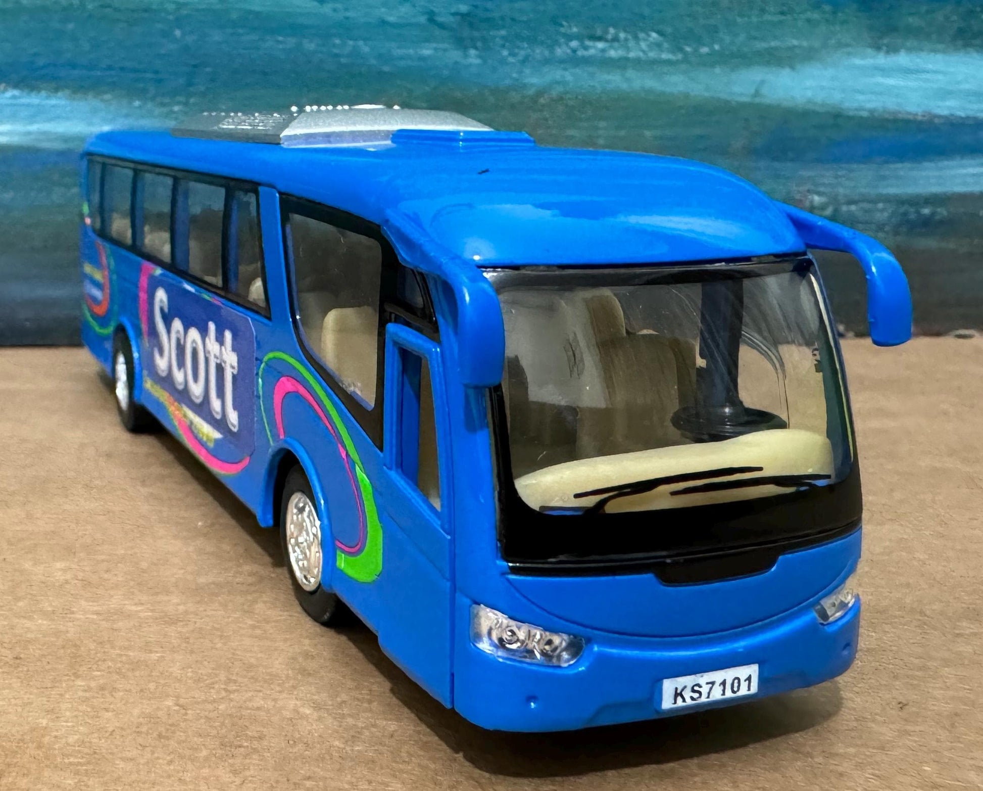 Coach Bus Diecast PERSONALISED ANY Name Toy car Model boy girl dad mom uncle grandad brother birthday Christmas gift Name Plate present New