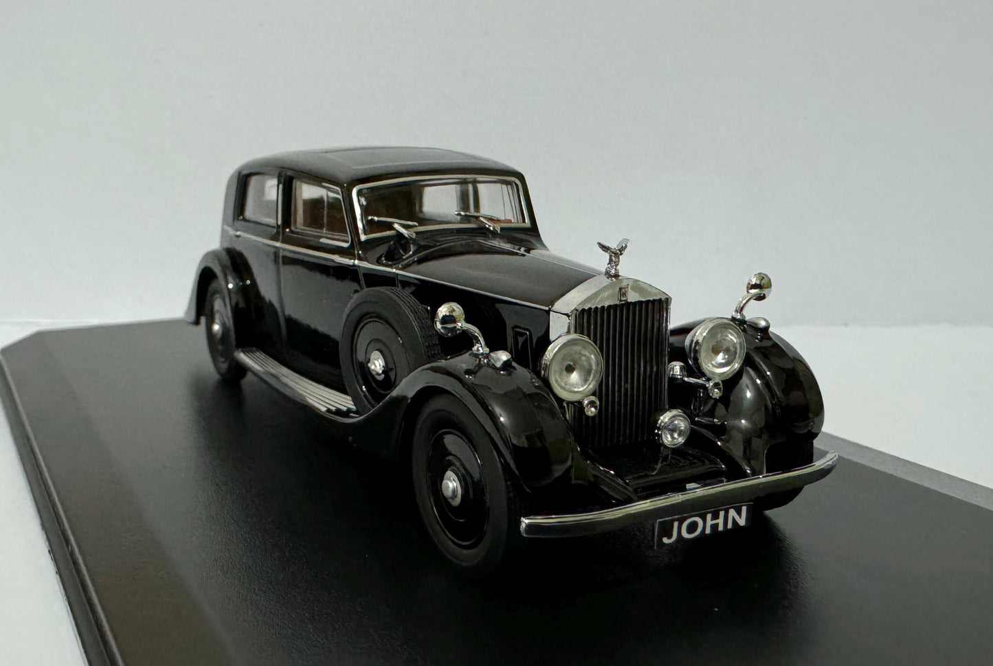 PERSONALISED Rolls Royce 25/30 - Thrupp and Maberley Black Oxford Dad Sister Mom husband wife BROTHER Display GIFT Boxed