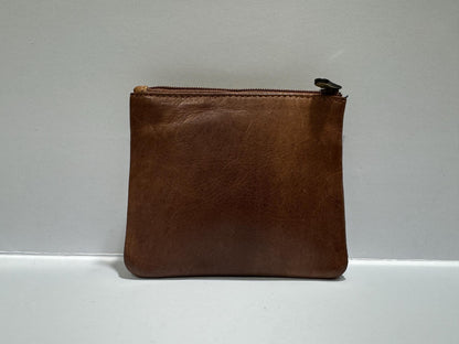 Designer Leather Key-ring & Coin Pouch - RFID Safe | Unisex Brown Gift Boxed | Mother's Day Gift Ideas | Keys - Change Holder Gift Boxed