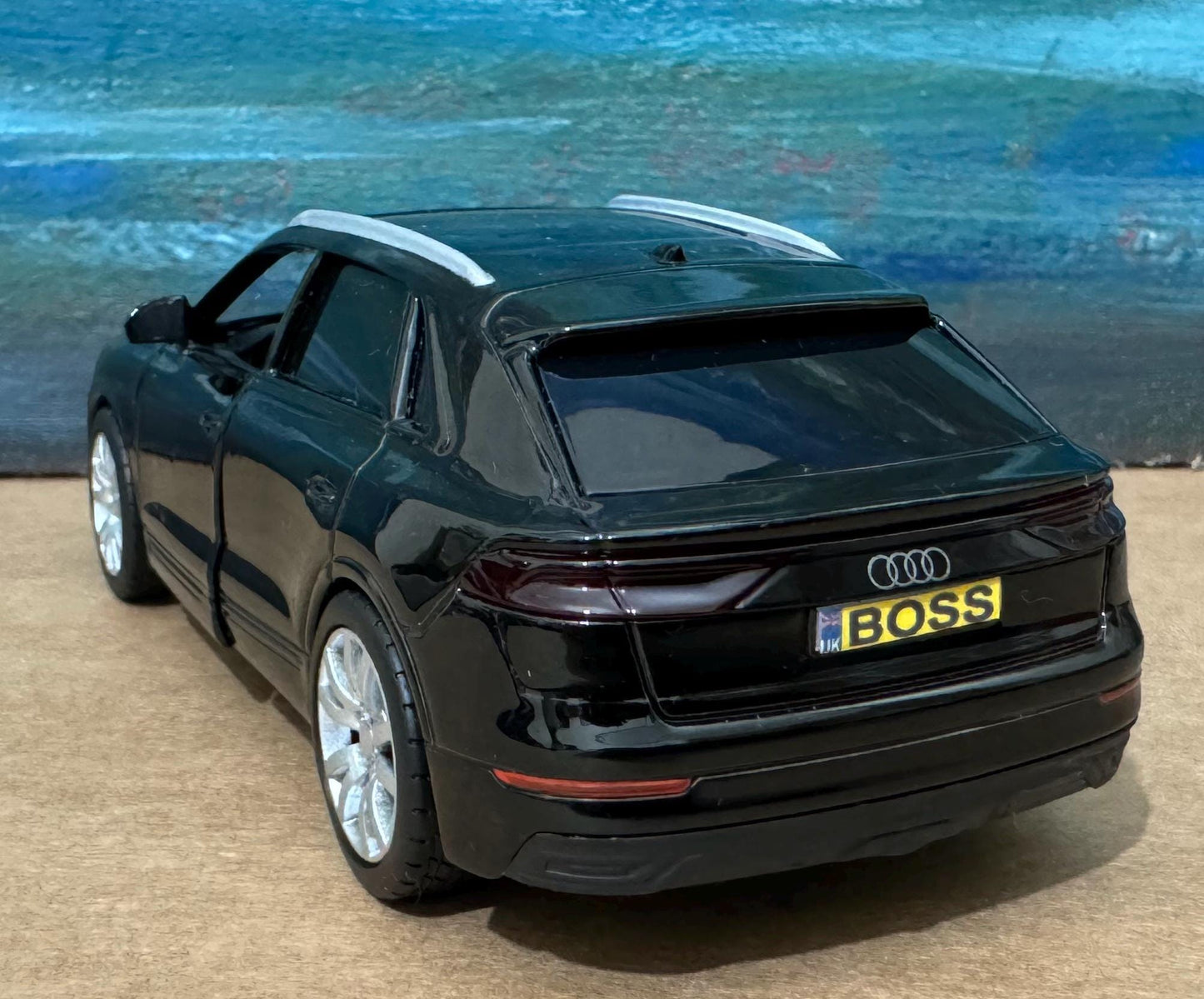 Personalized Audi Q8 Diecast Model Car: Custom Name Plate, Collectible Gift