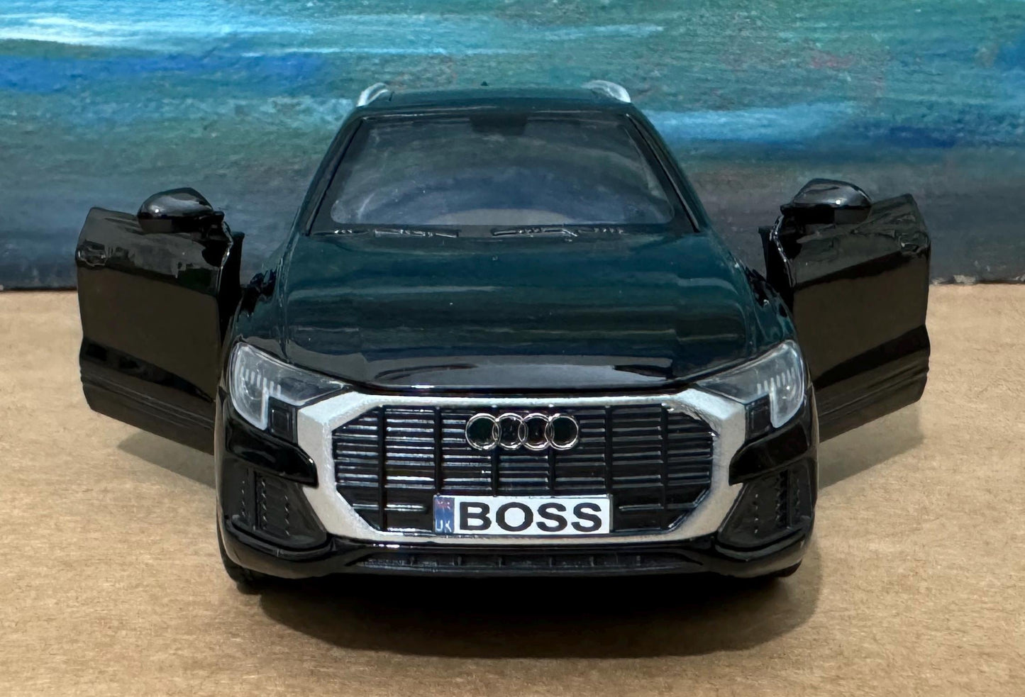 Personalized Audi Q8 Diecast Model Car: Custom Name Plate, Collectible Gift