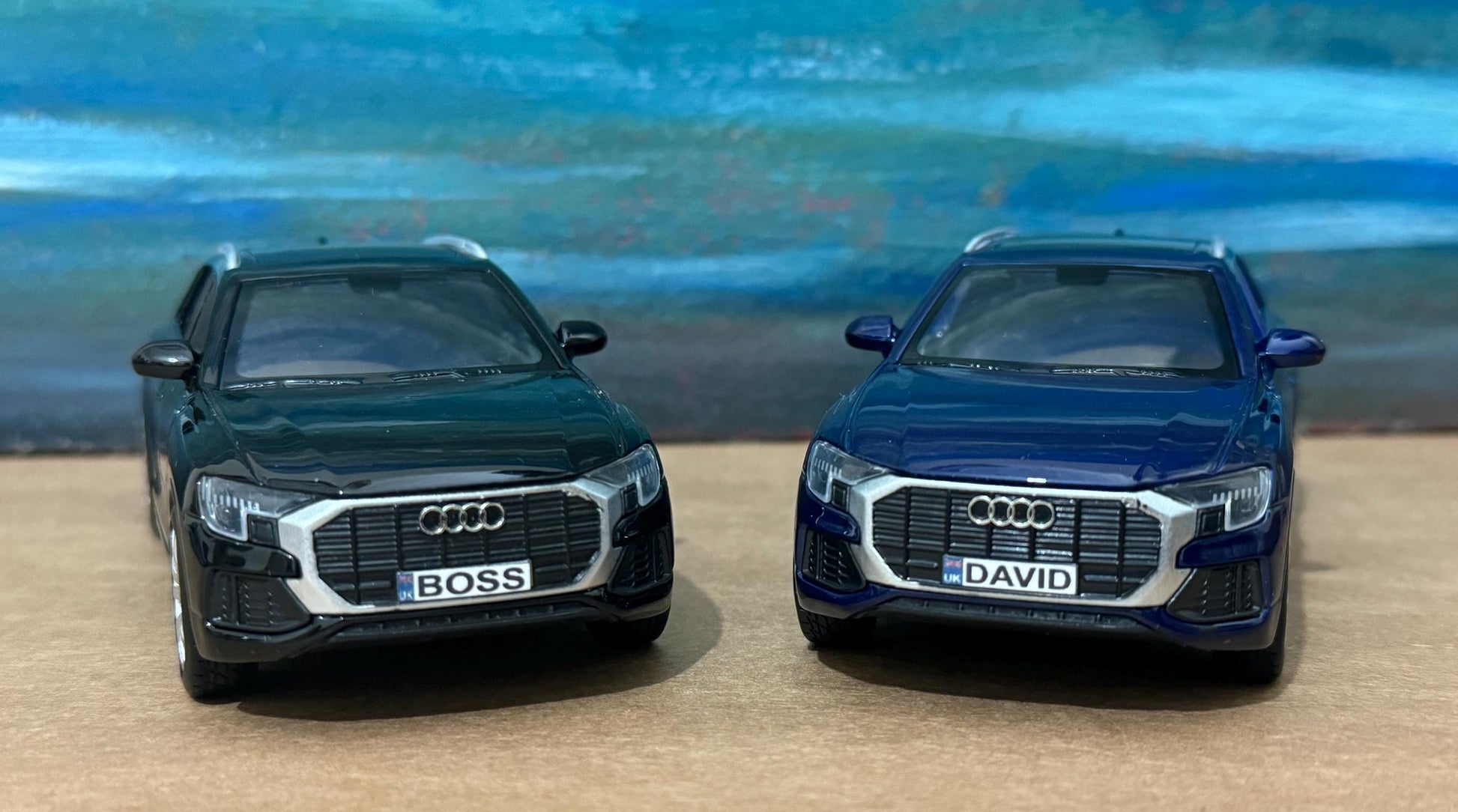 Personalized Audi Q8 Diecast Model Car: Custom Name Plate, Collectible Gift