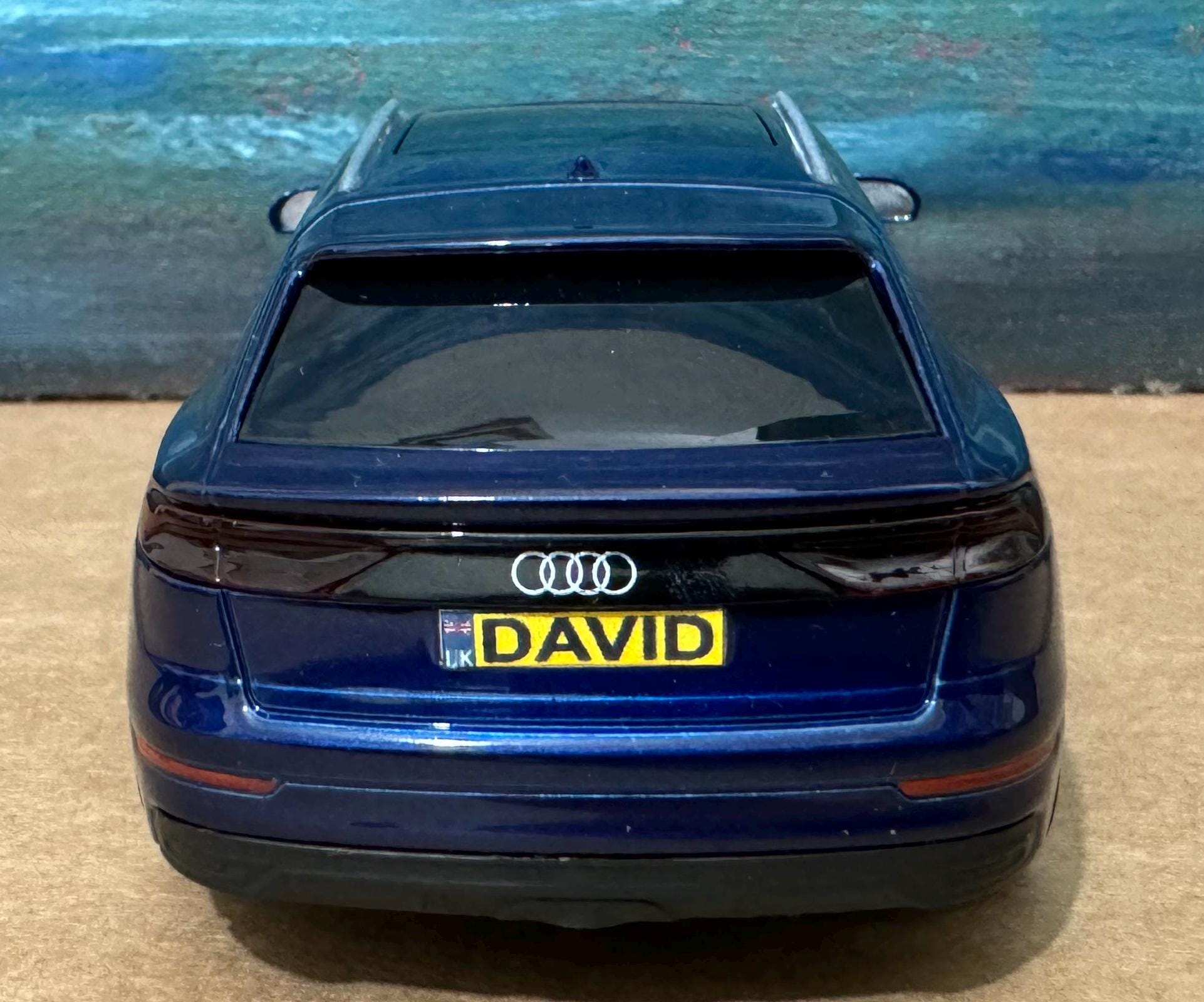Personalized Audi Q8 Diecast Model Car: Custom Name Plate, Collectible Gift