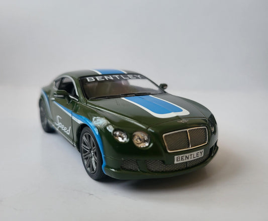 Diecast Metal Car - 2012 Bentley Continental GT Speed 1:38 Scale - Opening Doors - Collectible Gift for Men/Women - Dad Boy Girl Gift Sleeve