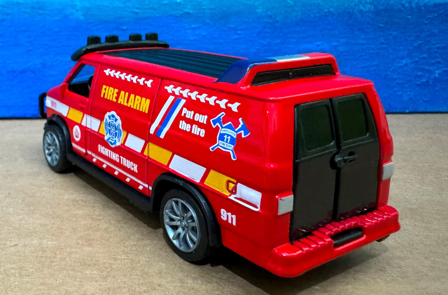 Set of 3 Rescue Vehicles, Police, Fire, Ambulance Diecast Toy Cars, Gift for Boys, Girls, Dad, Husband, First Responders, Collectors Sleeves