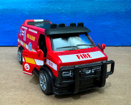 Set of 3 Rescue Vehicles, Police, Fire, Ambulance Diecast Toy Cars, Gift for Boys, Girls, Dad, Husband, First Responders, Collectors Sleeves