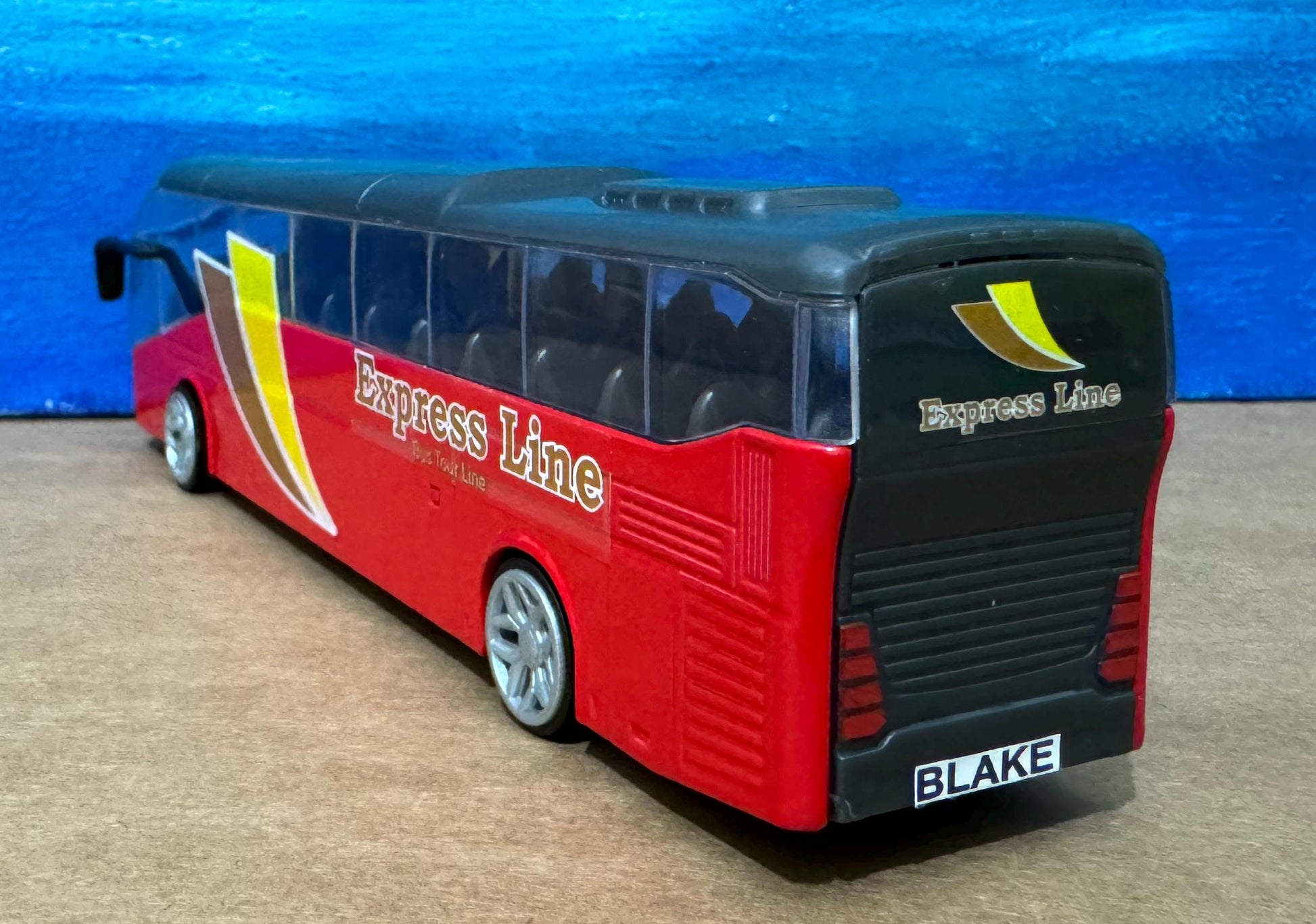 PERSONALISED Name Coach Bus Diecast Toy car Model boy girl dad mom uncle grandad brother birthday Christmas gift present New & Boxed