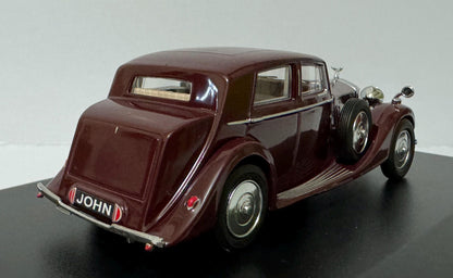 PERSONALISED Rolls Royce 25/30 Thrupp and Maberly Burgund Oxford Dad Sister Mom husband wife Any Name BROTHER GIFT Boxed