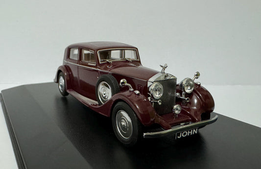 PERSONALISED Rolls Royce 25/30 Thrupp and Maberly Burgund Oxford Dad Sister Mom husband wife Any Name BROTHER GIFT Boxed