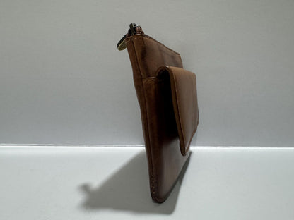 Designer Leather Key-ring & Coin Pouch - RFID Safe | Unisex Brown Gift Boxed | Mother's Day Gift Ideas | Keys - Change Holder Gift Boxed