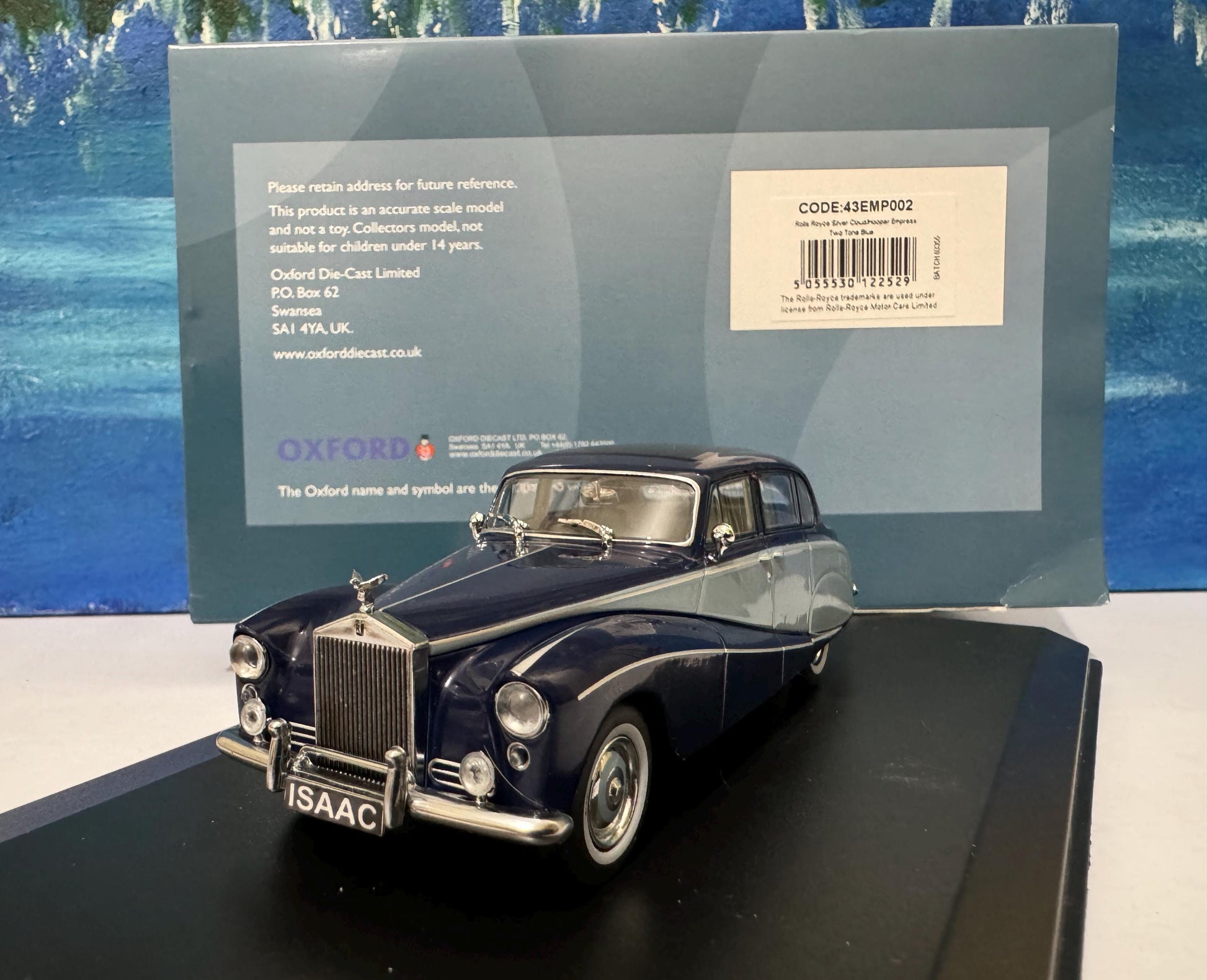 Rolls-Royce Hooper Express Model Car – Custom personalized Name Plate – Diecast Gift for Him or Her – Birthday or Christmas – Boxed