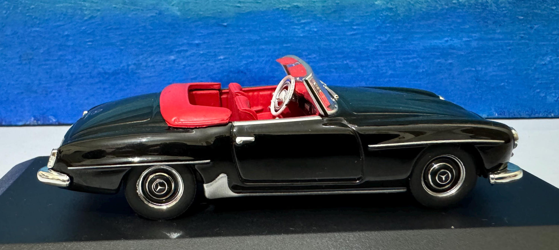 Personalized Plate | Licensed 1955 Mercedes-Benz 190 SL Diecast Model | Custom Name Gift for Dad Mom Boy Girl | Boxed Collectible Car
