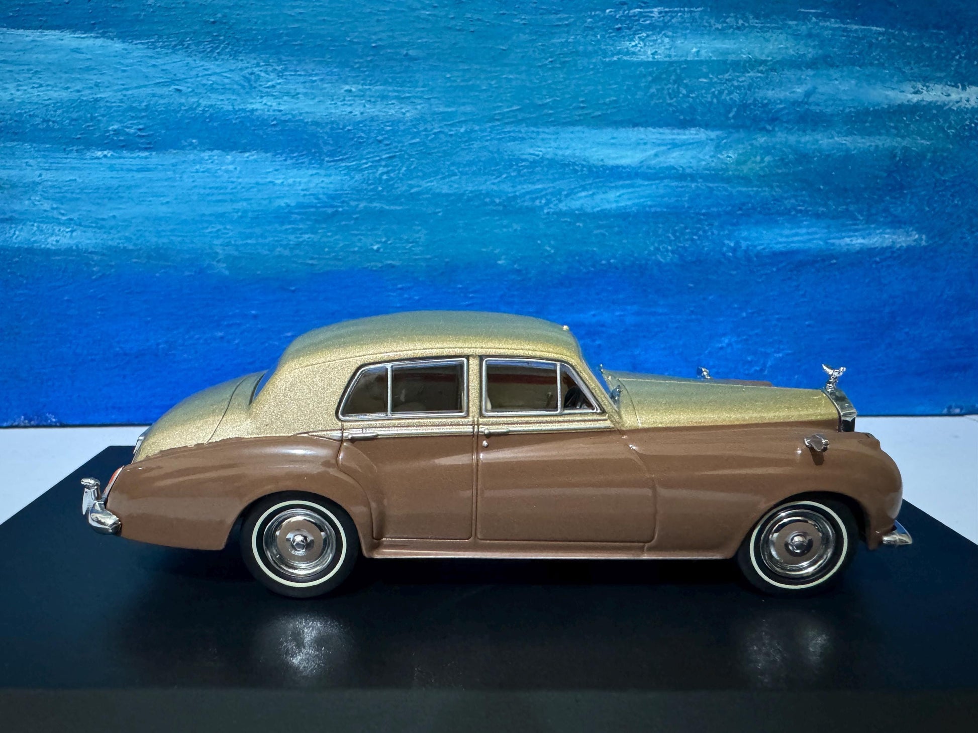 Rolls Royce Sand & Sable Oxford PERSONALISED Diecast Dad Sister Mom husband grandad wife Any Name BROTHER Case GIFT Boxed