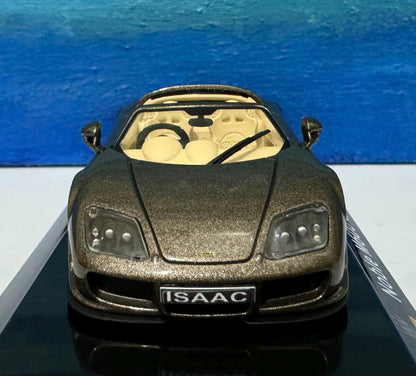 Noble M600 1:43 Scale Diecast - Any Name Custom Model Car - Detailed Metal Gift for Dad, Mom, Birthday - Collector's Edition Display Case