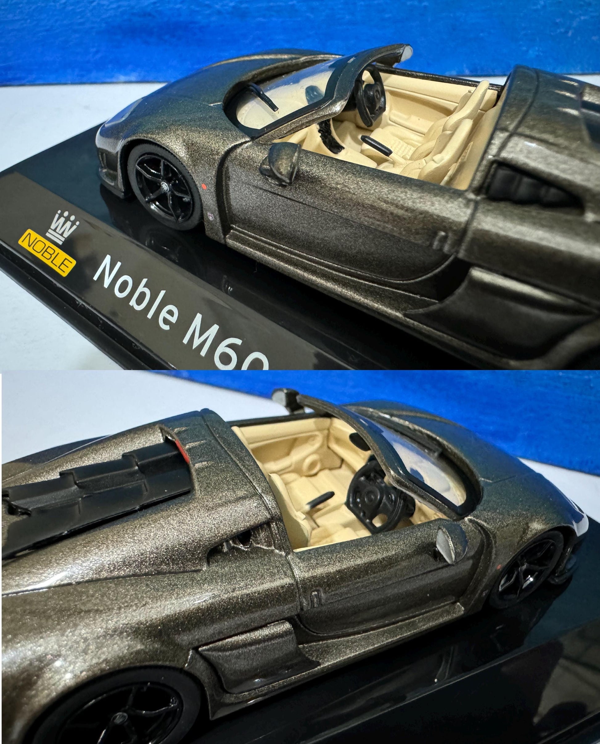 Noble M600 1:43 Scale Diecast - Any Name Custom Model Car - Detailed Metal Gift for Dad, Mom, Birthday - Collector's Edition Display Case