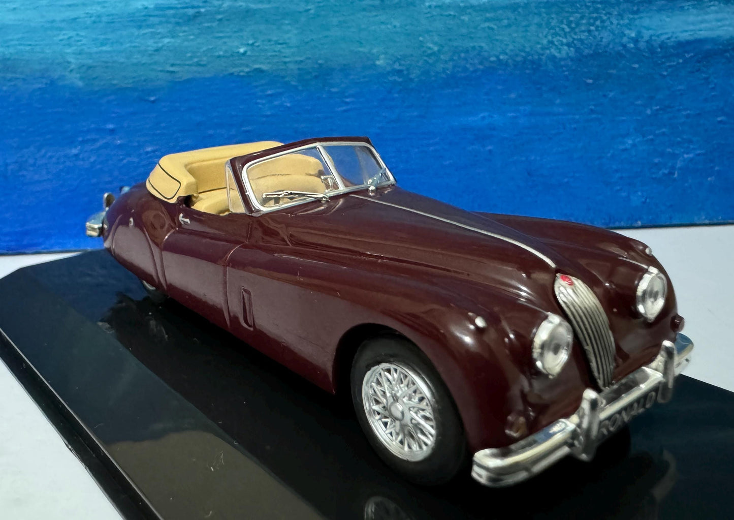 Personalized Jaguar XK140 - 1954 Any Name Mom Dad Brother Sister Uncle Father Son Very detailed model Box