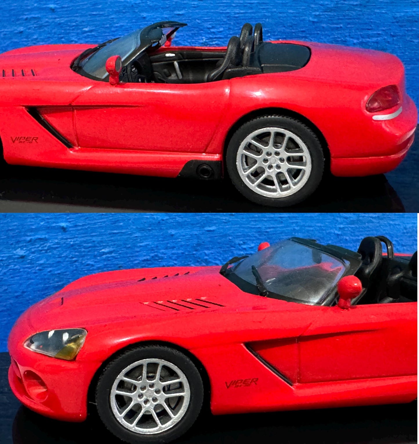 Dodge Viper Red - SRT 10 2003 - Supercar Collection Diecast display Model Car detailed version scale 1:43 display case