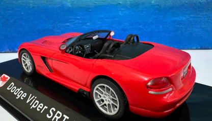 Dodge Viper Red - SRT 10 2003 - Supercar Collection Diecast display Model Car detailed version scale 1:43 display case