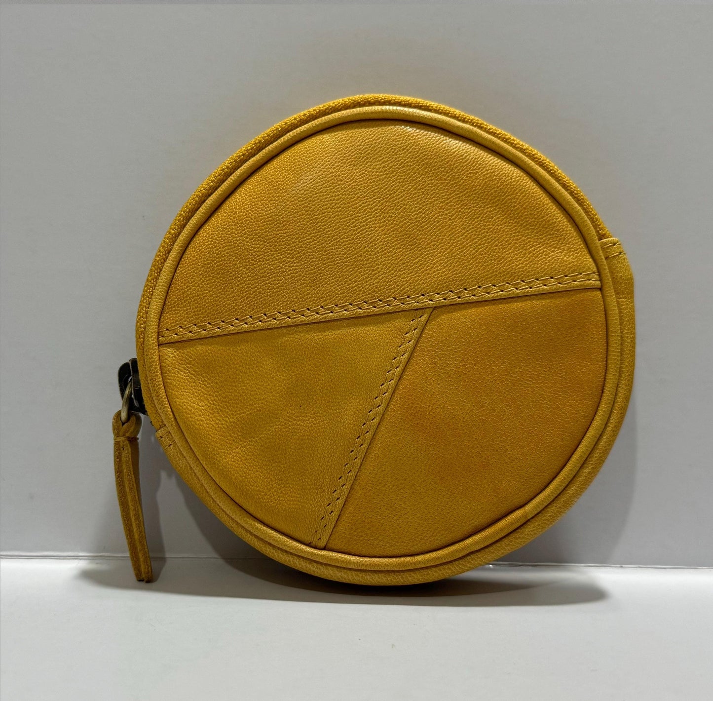 Round Coin Purse For mother day Women Zipped Wallet Soft Leather Coin Pouch Handmade Leather Wallet For Her Mini Change Purse Gift Box