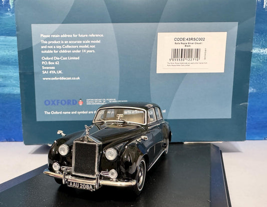 Rolls Royce Silver Cloud I Black Oxford PERSONALISED Diecast Dad Sister Mom husband grandad wife Any Name BROTHER Case GIFT Boxed