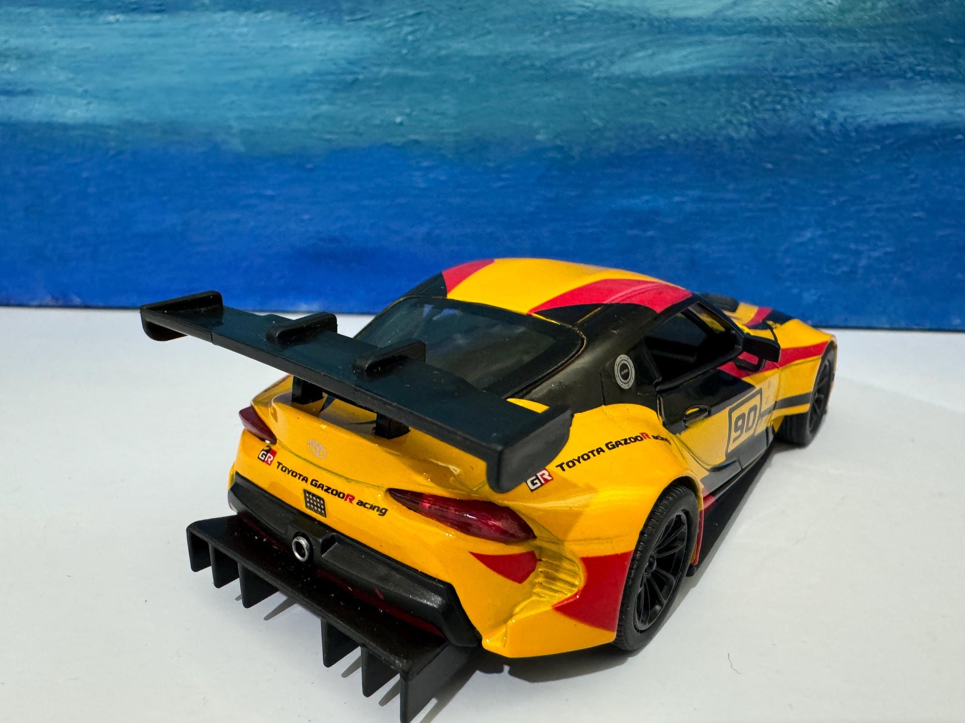 Yellow sport Diecast Toyota GR Supra Racing Concept Livery Edition 1:36 - mom dad brother sister gift Gift Sleeves Mother day