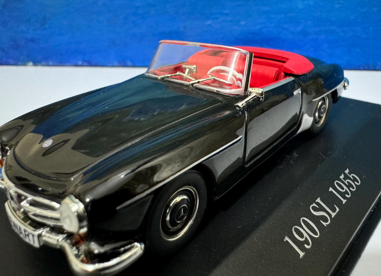 Personalized Plate | Licensed 1955 Mercedes-Benz 190 SL Diecast Model | Custom Name Gift for Dad Mom Boy Girl | Boxed Collectible Car