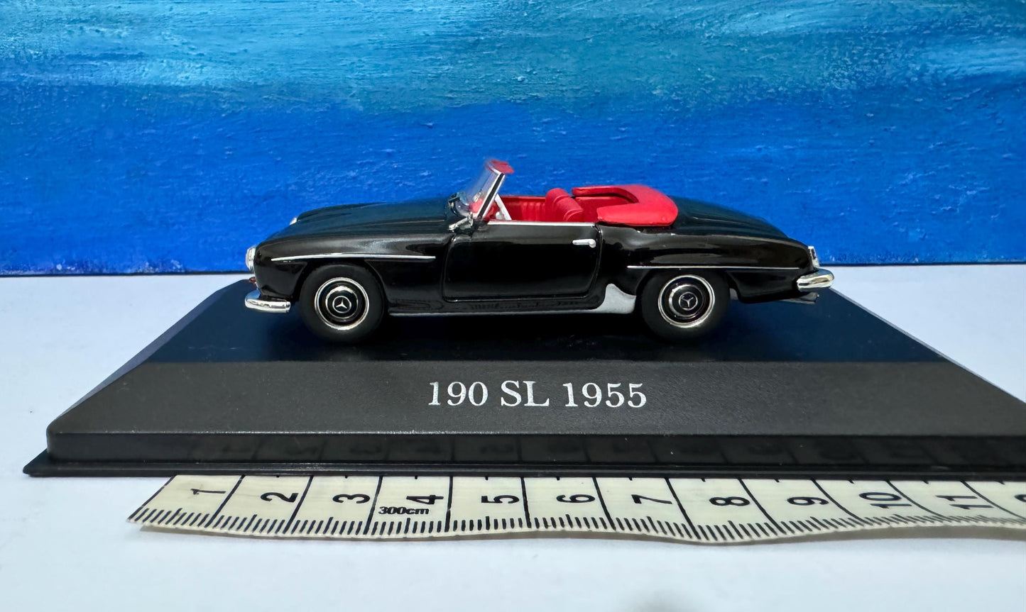 Personalized Plate | Licensed 1955 Mercedes-Benz 190 SL Diecast Model | Custom Name Gift for Dad Mom Boy Girl | Boxed Collectible Car