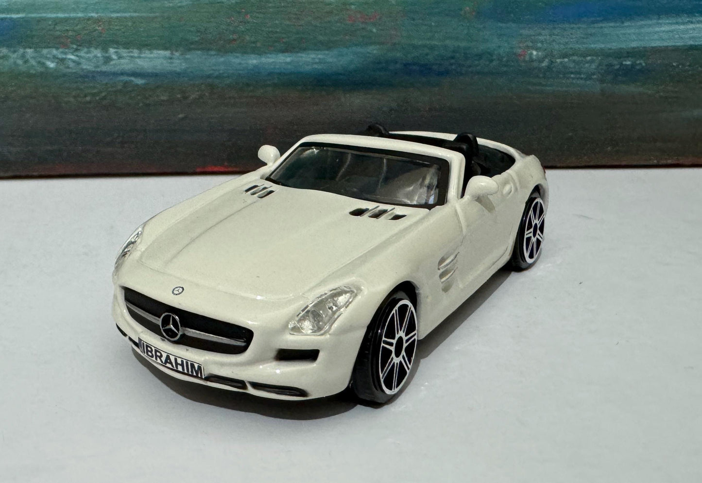 Personalized PlateMercedes SLs AMG Roadster Name PLATES boy girl dad mom uncle wife Boxed
