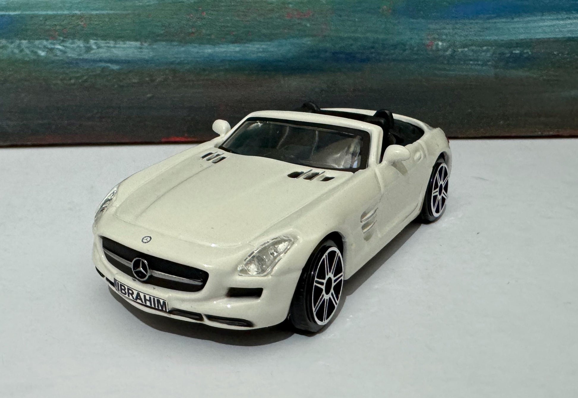 Personalized PlateMercedes SLs AMG Roadster Name PLATES boy girl dad mom uncle wife Boxed