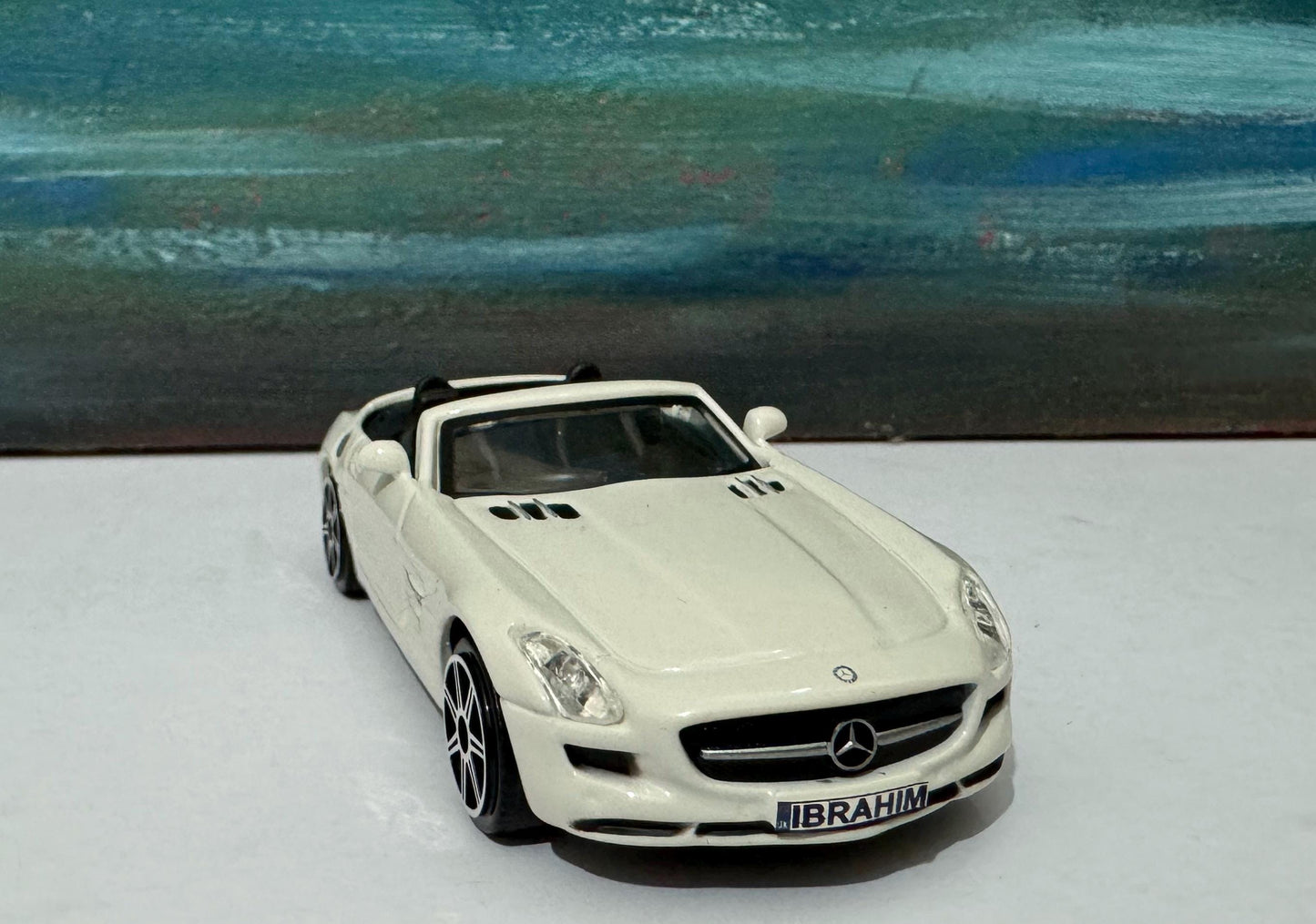 Personalized PlateMercedes SLs AMG Roadster Name PLATES boy girl dad mom uncle wife Boxed