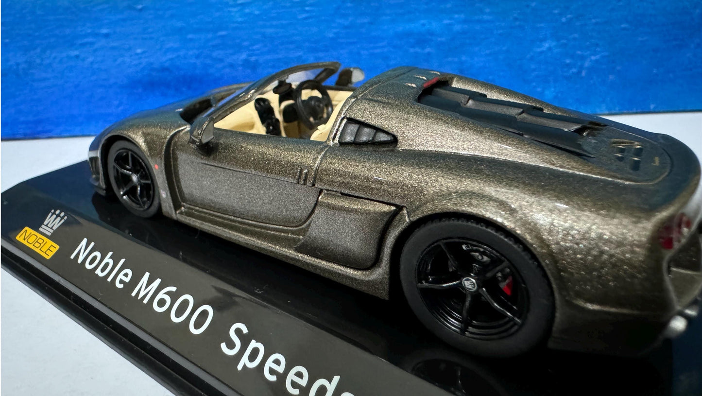 Noble M600 1:43 Scale Diecast - Any Name Custom Model Car - Detailed Metal Gift for Dad, Mom, Birthday - Collector's Edition Display Case