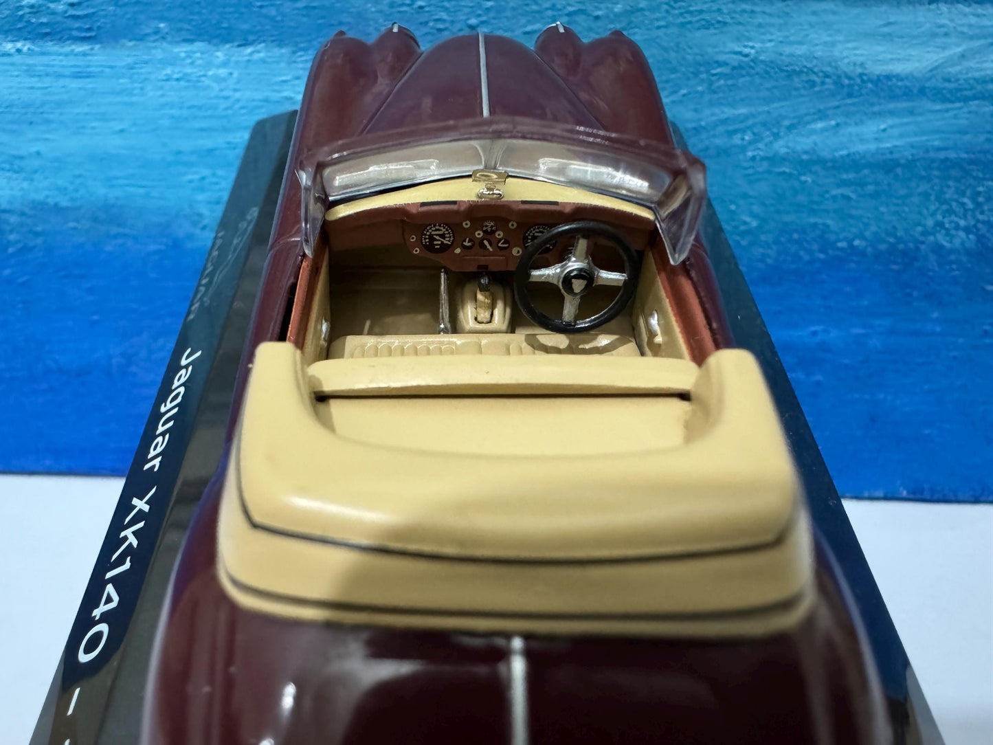 Personalized Jaguar XK140 - 1954 Any Name Mom Dad Brother Sister Uncle Father Son Very detailed model Box