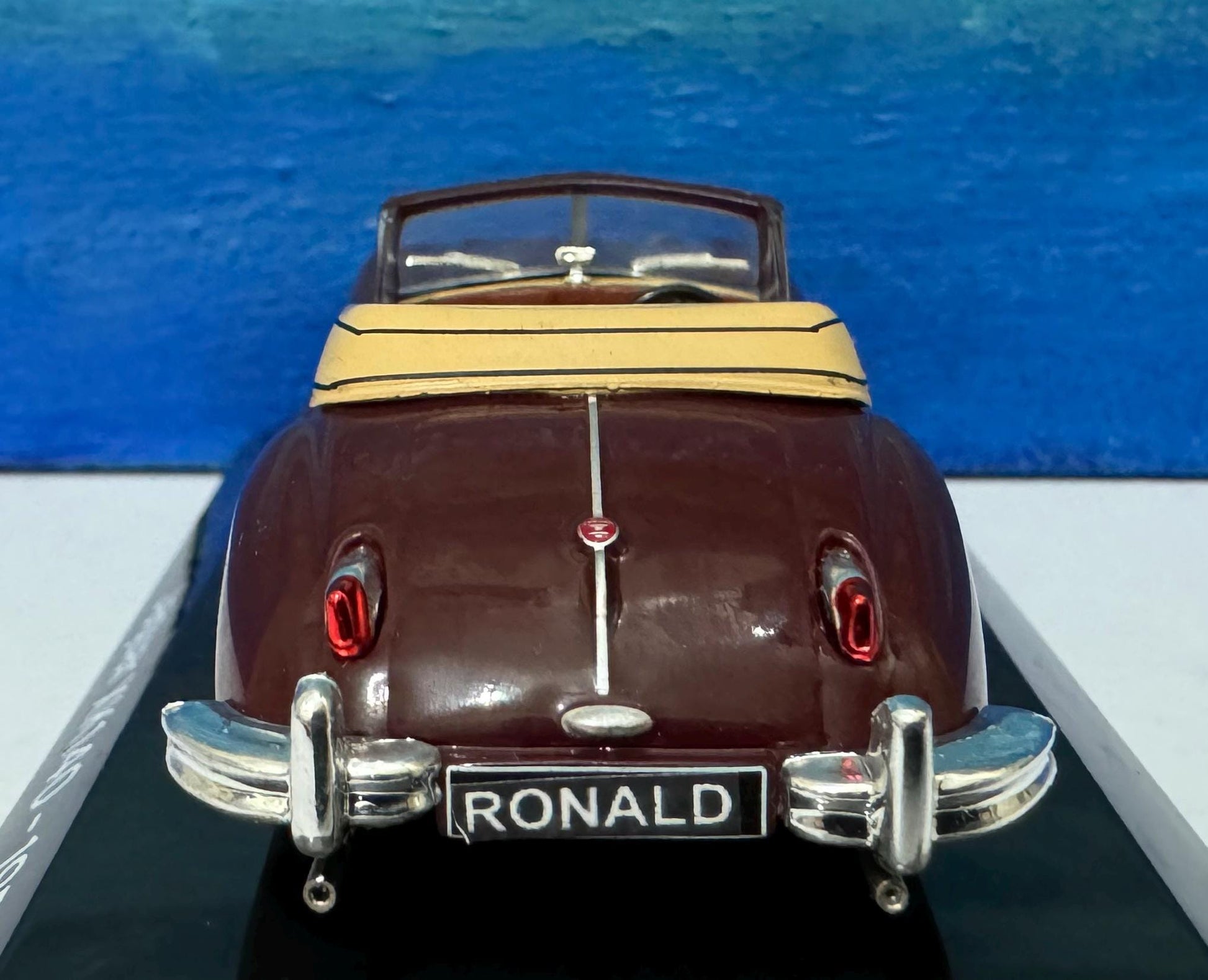 Personalized Jaguar XK140 - 1954 Any Name Mom Dad Brother Sister Uncle Father Son Very detailed model Box