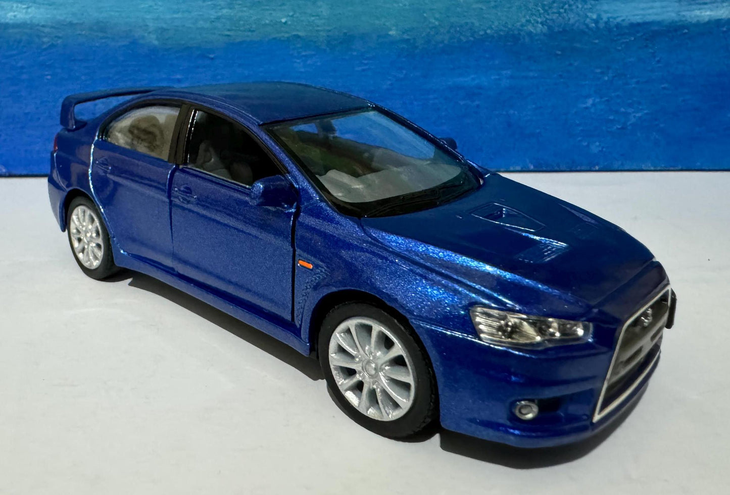 Mitsubishi Lancer Evolution X 1:36 Diecast PERSONALISED PLATES Model boy dad uncle grandad brother Birthday Christmas gift present New Boxed