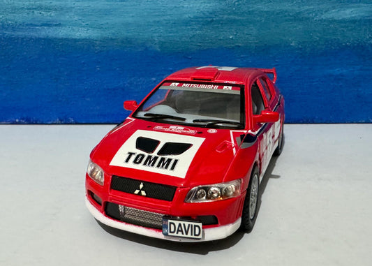Personalised Mitsubishi Lancer Evo X Diecast Model – Name Plate Gift for Dad Men Boy Girl Grandad Uncle – Boxed Collectible Car