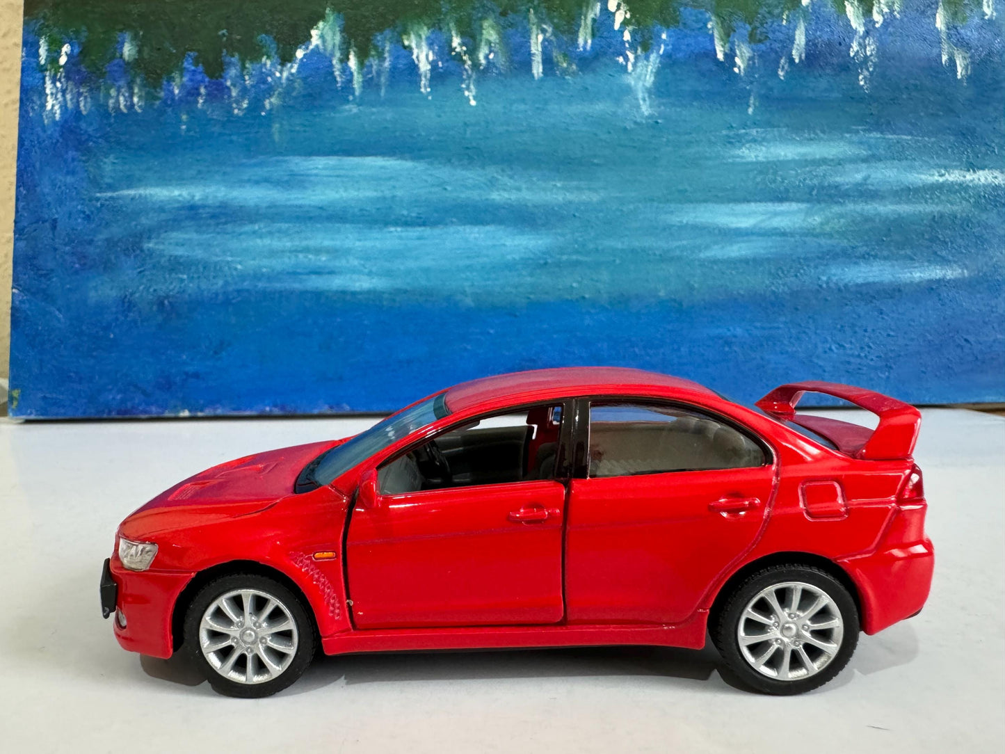 Mitsubishi Lancer Evolution X Diecast YOUR NAME PLATES Model boy dad uncle grandad brother Birthday Special day gift present New Boxed
