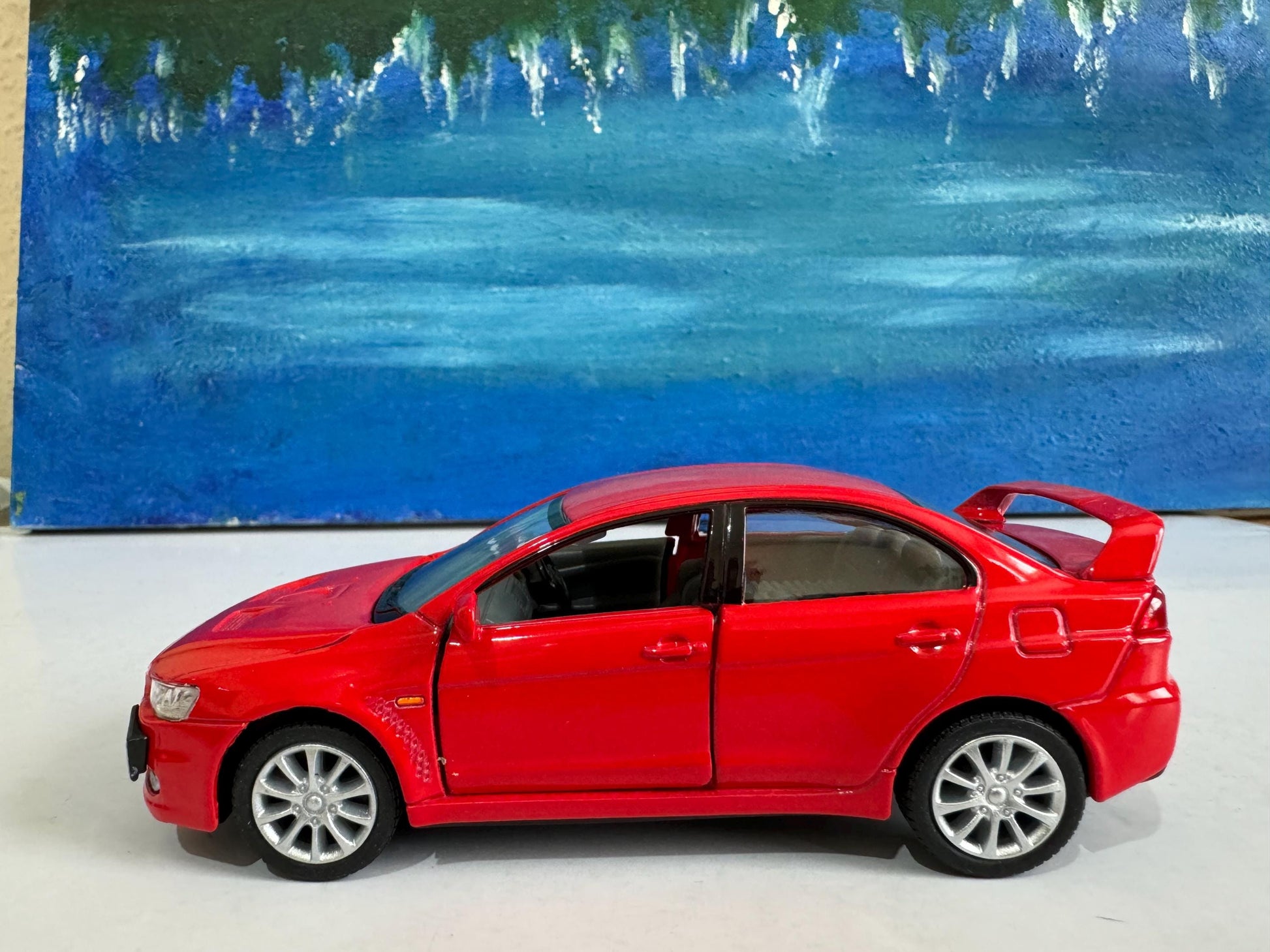Mitsubishi Lancer Evolution X Diecast YOUR NAME PLATES Model boy dad uncle grandad brother Birthday Special day gift present New Boxed