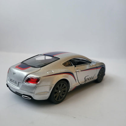 Personalized Name Plate, Bentley Continental GT Speed 2012 - 1:38 Diecast Model Car - Custom Name Gift - Collectible Die-Cast Replica Sleeve