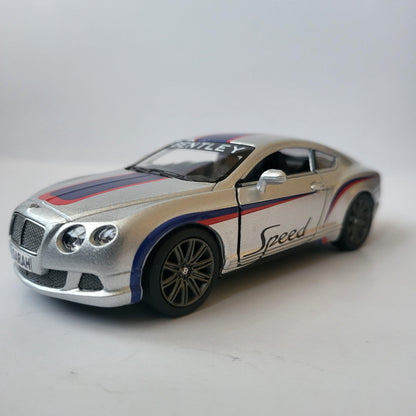 Personalized Name Plate, Bentley Continental GT Speed 2012 - 1:38 Diecast Model Car - Custom Name Gift - Collectible Die-Cast Replica Sleeve