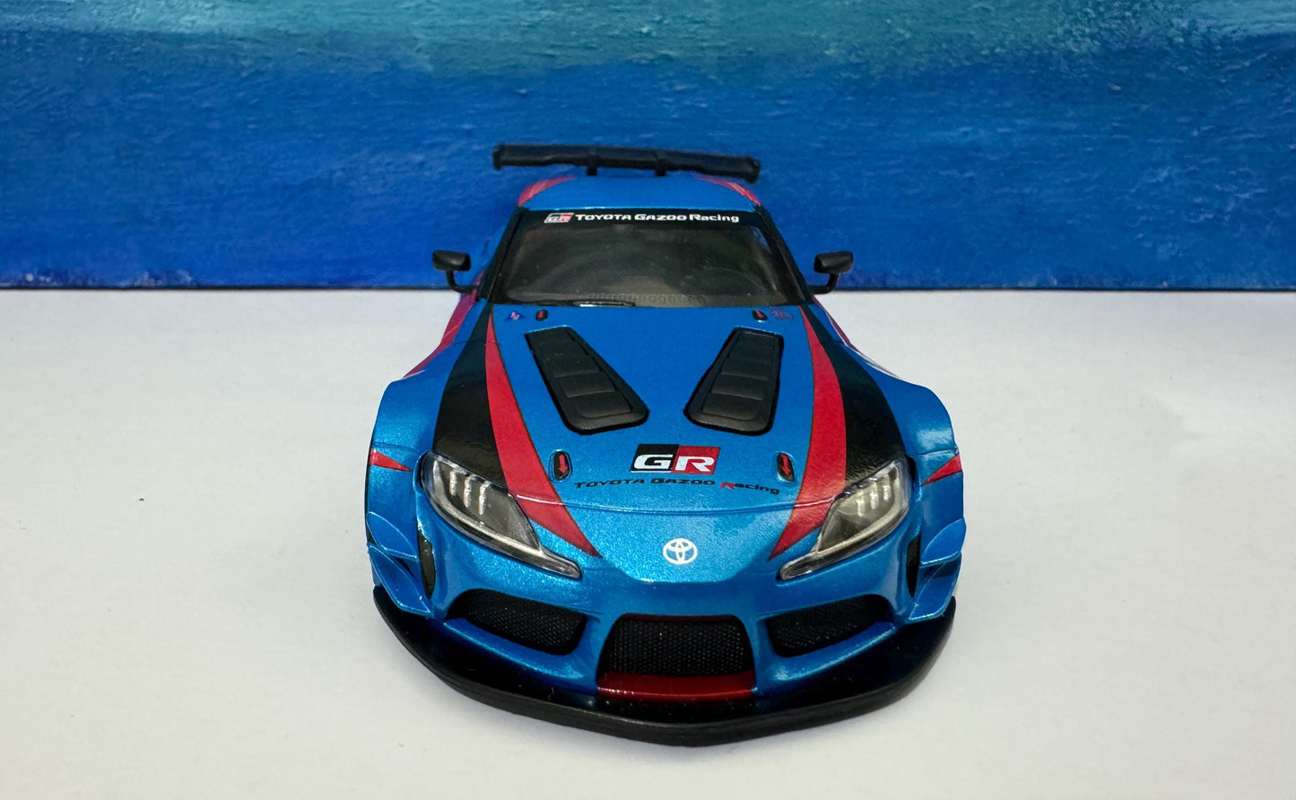 Toyota GR Supra Racing Concept 1:36 Diecast Model - Pull Back Action, Opening Doors, Collector, boy, girl, kids Gift with Display Sleeve