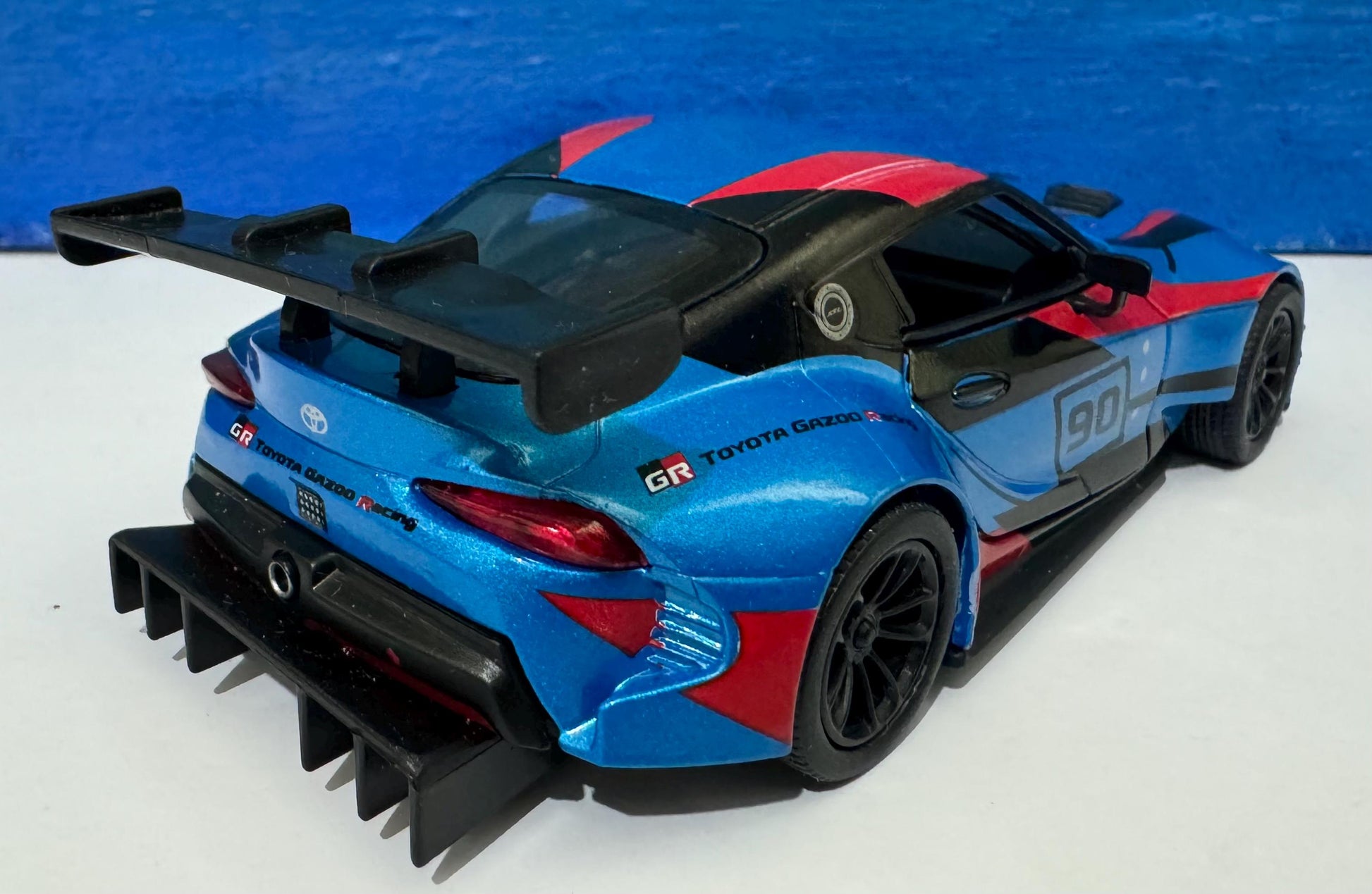 Toyota GR Supra Racing Concept 1:36 Diecast Model - Pull Back Action, Opening Doors, Collector, boy, girl, kids Gift with Display Sleeve